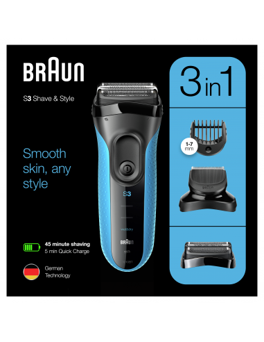 3010BT pardel Series 3 ProSkin Shave&Style...