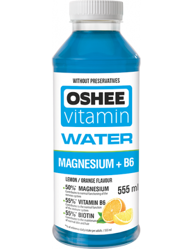 KAST 6tk! OSHEE Vitamiinivesi sidruni - ja apelsinimaitseline 555 ml