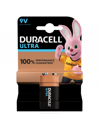 KAST 10tk! Duracell patarei Ultra 9V/MN1604 1tk.