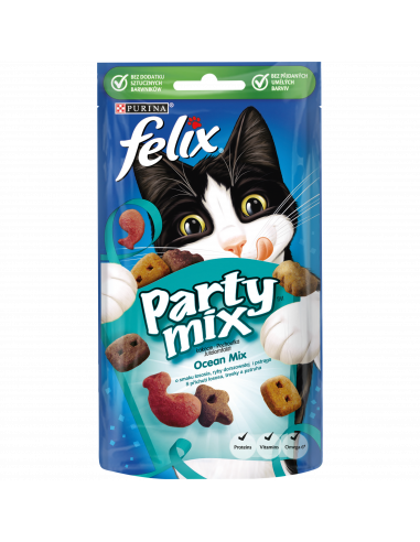 KAST 8tk! Felix Party Mix Ocean Mix lõhe, süsika ja forelli maitsega 60g
