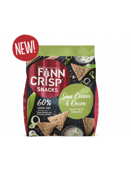 KAST 10tk! FINN CRISP rukkisnäkid hapukoore ja sibulaga 150g