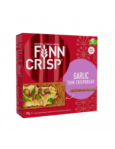 KAST 9tk! FINN CRISP Garlic õhukesed näkileivad 175g