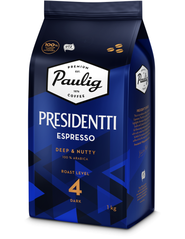 KAST 4tk! PAULIG Presidentti Espresso kohvioad 1kg