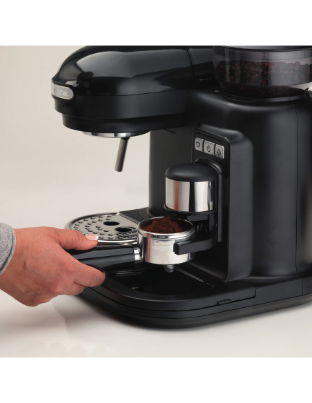 1318 Ariete Moderna Espresso Black integreeritud kohviveskiga