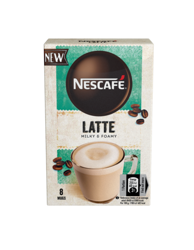 NESCAFÉ® Latte lahustuv suhkruga karbis (8x15g)
