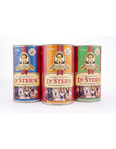 KAST 8 tk! Dr.Stern konserv veiseliha tükid 1250g