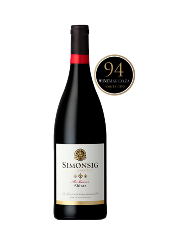 KAST 6 tk! Simonsig Mr. Borio`s Shiraz 2017 75cl 14,5%