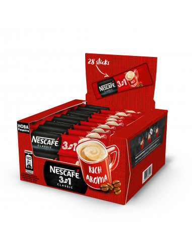 NESCAFÉ® CLASSIC 3in1 lahustuv kohvijook, 28x16,5g