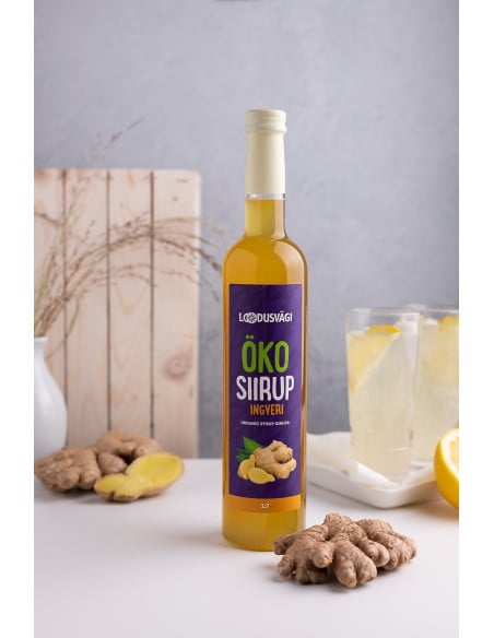 KAST 6 tk! Loodusvägi ÖKO ingveri siirup 500ml AT-BIO-301