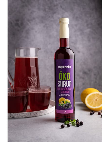 Loodusvägi ÖKO mustasõstra-sidruni siirup 500ml AT-BIO-301