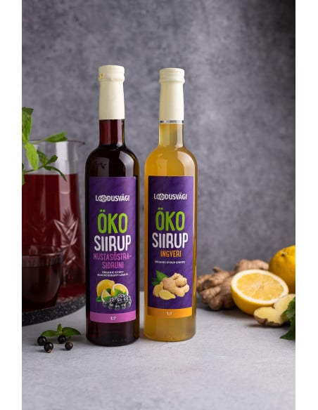Loodusvägi ÖKO mustasõstra-sidruni siirup 500ml AT-BIO-301