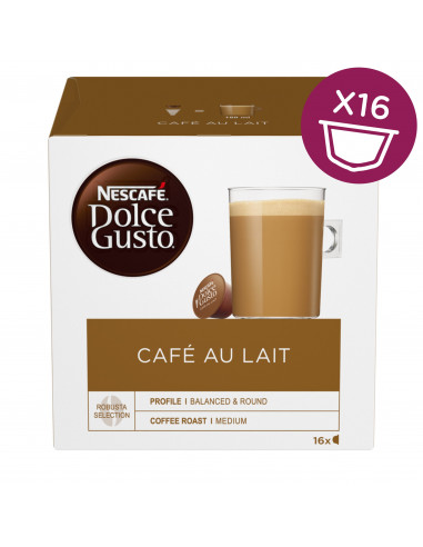 KAST 3tk! NESCAFÉ® Dolce Gusto "Café Au Lait", 16 tk