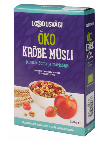 Loodusvägi ÖKO krõbe müsli õuna ja marja 300g IT-BIO-013