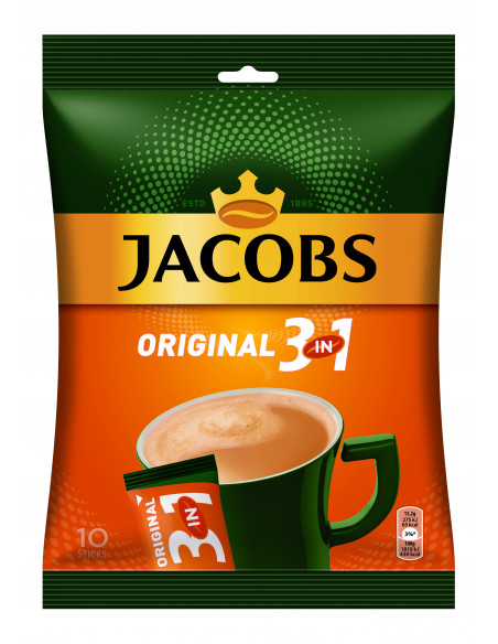 Jacobs 3in1 lahustuv kohv 10x15.2g