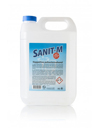 KAST 1tk! Orto Sanit-M happeline puhastusvahend 5 l