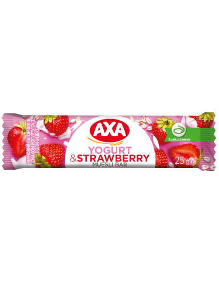 AXA müslibatoon jogurti ja maasikaga 25g