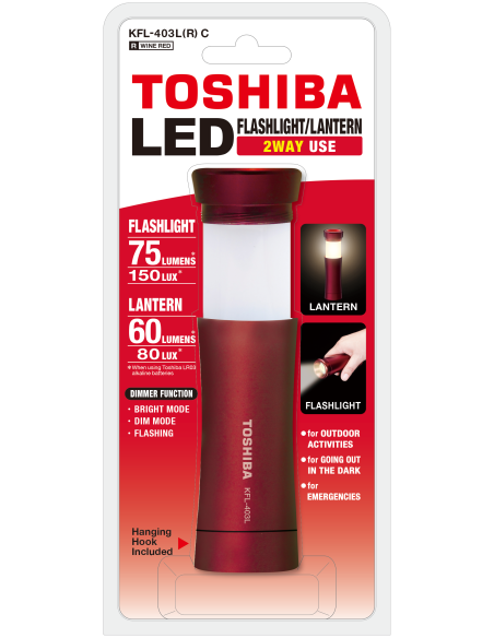 Toshiba taskulamp-latern 2in1 LED...
