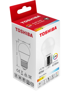 Toshiba LED 4,7W (40W) E27...