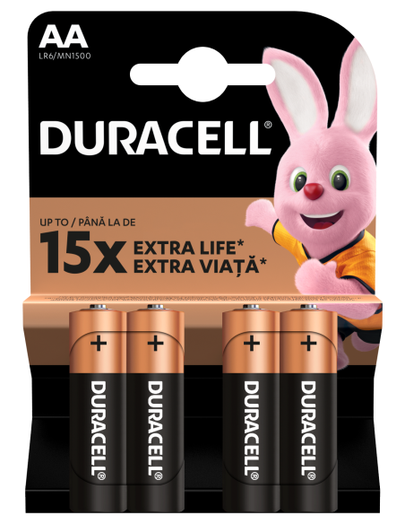 Duracell patarei AA/MN1500 4 tk
