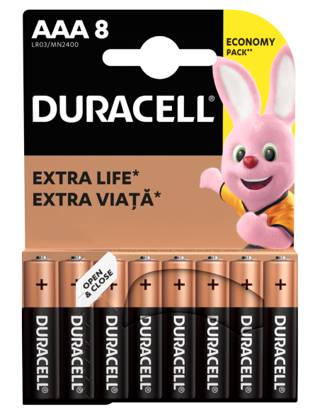 KAST 10 tk! Duracell patarei AAA/MN2400 8 tk