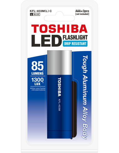 KAST 10 tk! Toshiba taskulamp Mini LED KFL-403M(L), 85 lm sinine