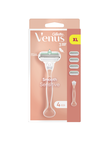 Gillette Venus Smooth Sensitive Raseerija + Varuterad 4tk