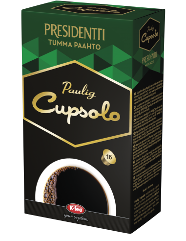 PAULIG Cupsolo Presidentti tume röst 16tk