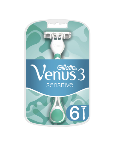 Gillette Venus 3 Sensitive Naiste Ühekordsed Raseerijad, 6 tk pakis