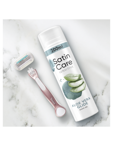Gillette Raseerimisgeel Satin Care Sensitive Aloe Vera Glide 200 ml