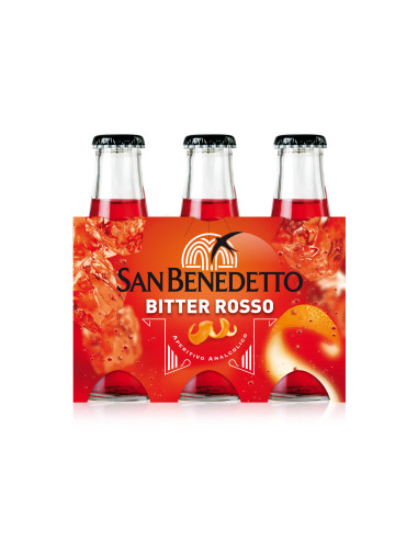 KAST 4 tk! San Benedetto Bitter Rosso 6x9,8cl alkoholivaba Aperitivo Sp