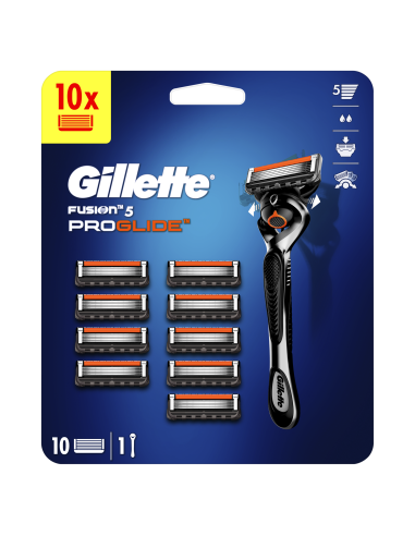 Gillette Fusion5 ProGlide Raseerija + 10 Tera, Meestele