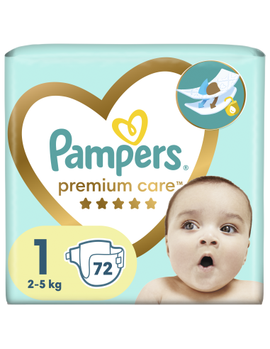 Pampers Premium Care Mähkmed,  Suurus 1 (Mini), 2–5 Kg, 72 Mähet