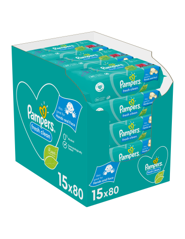 Pampers Fresh Clean Niisked Beebisalvrätid, 15...