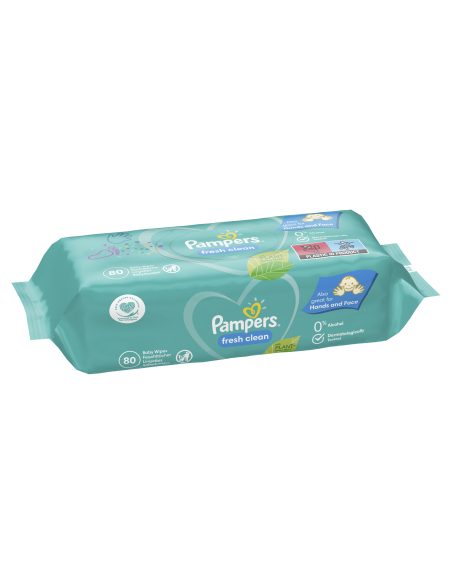 Pampers Fresh Clean Niisked Beebisalvrätid, 15 Pakki,1200 Salvrätti