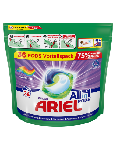 Ariel All-in-1 PODS Colour Pesukapslid, 36 Pesukorda