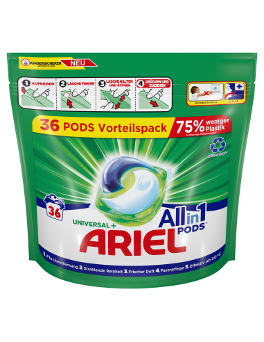 Ariel All-in-1 PODS Universal Pesukapslid, 36 Pesukorda