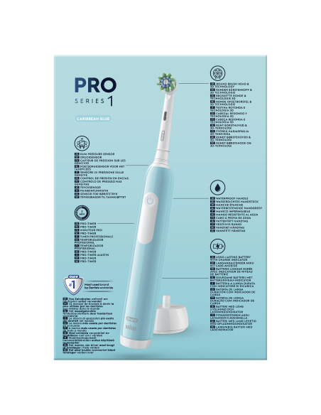 D305.513.3X Pro Series 1 Caribbean Blue Elektriline Hambahari + Reisikarp