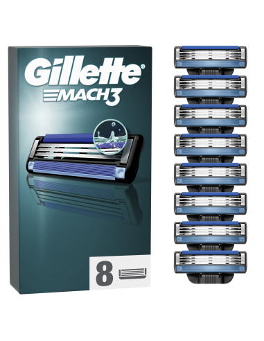 Gillette Mach3 Meeste Varuterad 8 tk