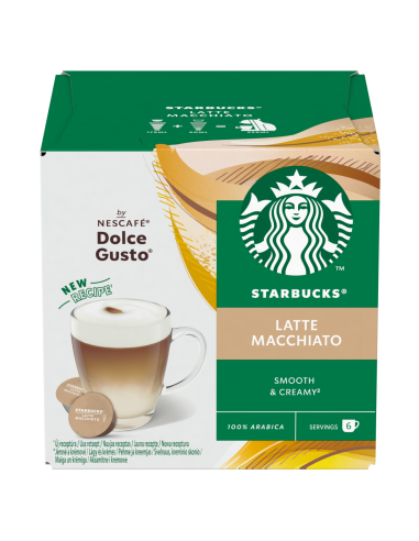 KAST 3tk! Starbucks® Nescafe Dolce Gusto Latte Macchiato 129g
