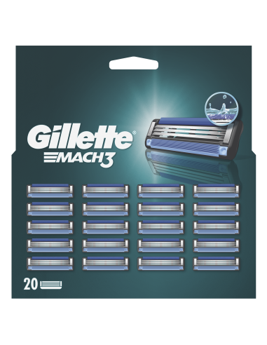 Gillette Mach3 Meeste Varuterad, 20 tk
