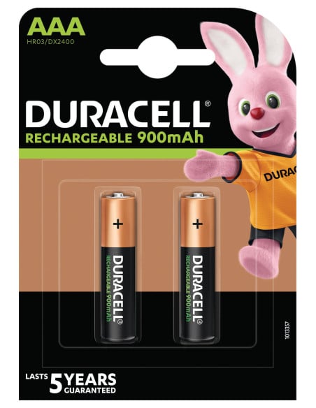 KAST 10 tk! Duracell akupatarei NiMH HR03 AAA 900mAh 2 tk