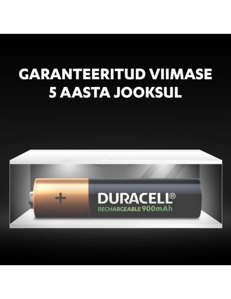 KAST 10 tk! Duracell akupatarei NiMH HR03 AAA 900mAh 2 tk