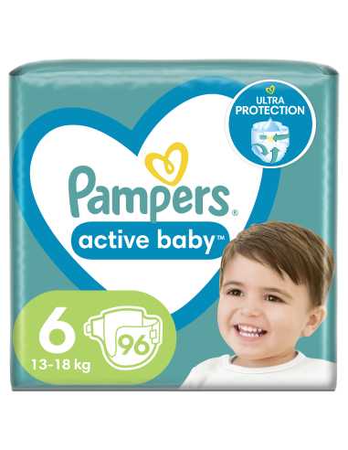 Pampers Active Baby Mähkmed, Suurus 6, 96 Mähet, 13–18 kg