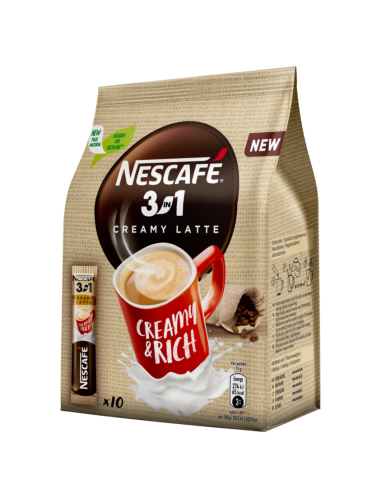 KAST 18 tk! Nescafe 3in1 Creamy Latte 10x15g kott