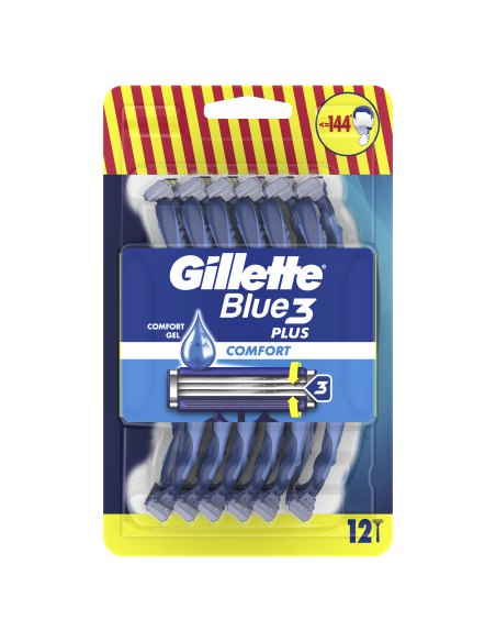 Gillette Blue3 Comfort meeste ühekordne raseerija 12 tk