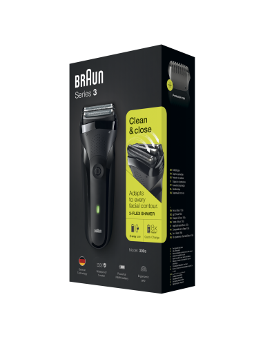 300s Braun Series 3 laetav pardel, must