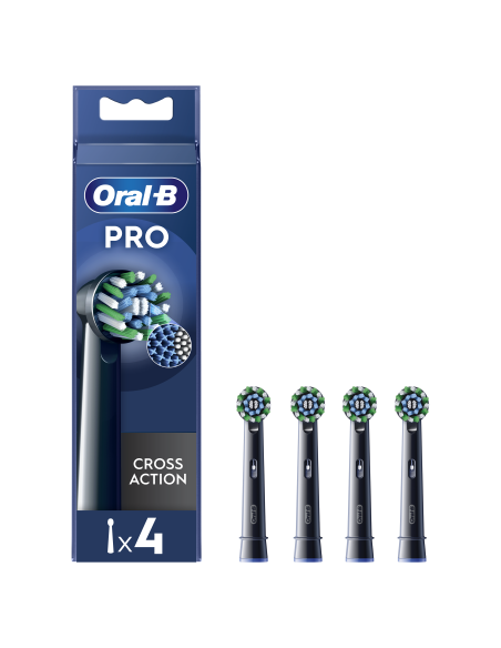 Oral-B EB50-4 Cross Action Pro Black Varuharjad, 4 tk