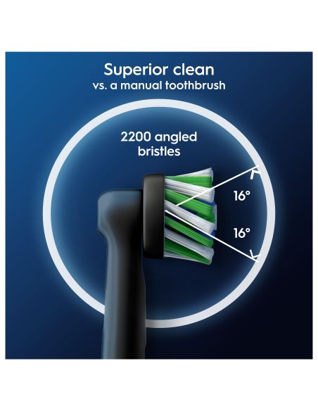 Oral-B EB50-4 Cross Action Pro Black Varuharjad, 4 tk