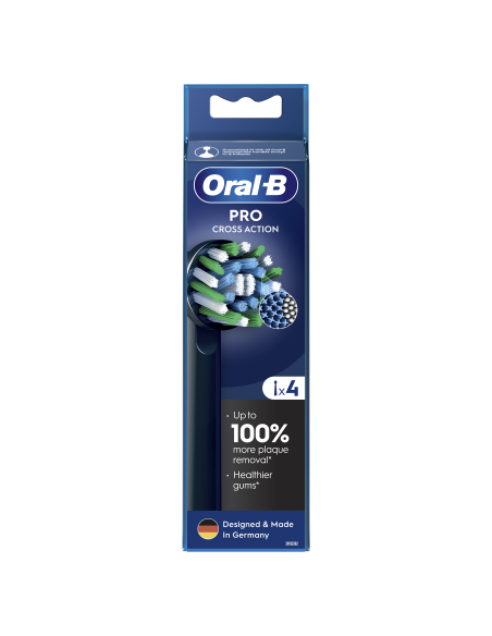 Oral-B EB50-4 Cross Action Pro Black Varuharjad, 4 tk