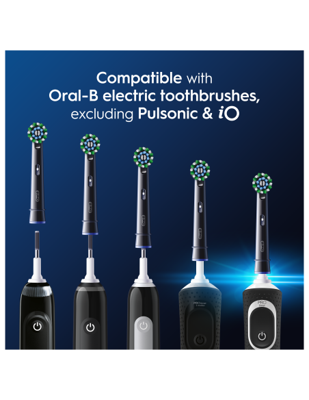 Oral-B EB50-4 Cross Action Pro Black Varuharjad, 4 tk